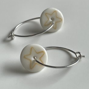 Perler til reringe, stjerne, gul (pris pr. st)