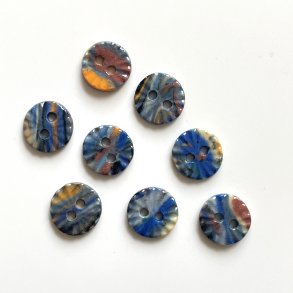 FLERFARVEDE KNAPPER, 8 stk. (12 mm)