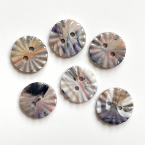 FLERFARVEDE KNAPPER, 6 stk. (17 mm)