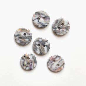 FLERFARVEDE KNAPPER, 6 stk. (15 mm)