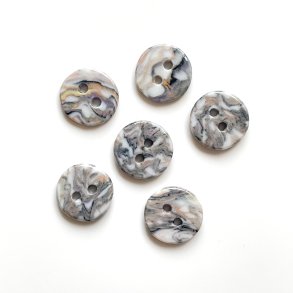 FLERFARVEDE KNAPPER, 6 stk. (15 mm)