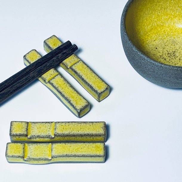 HOLDER TIL SPISEPINDE - GUL