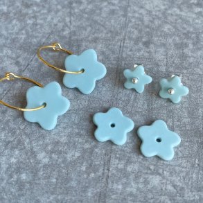 Perler til reringe, sart bl (pris pr. st)