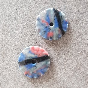 Unikaperler til �reringe, nerikomi (12 mm)