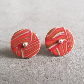 Unikaperler til �reringe, nerikomi (15 mm)