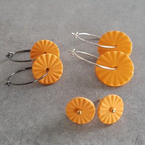 Perler til �reringe, orange (pris pr. s�t)