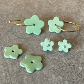 Perler til reringe, lysegrn (pris pr. st)