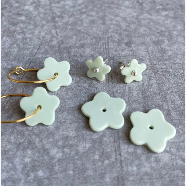 Perler til reringe, sart grn (pris pr. st)