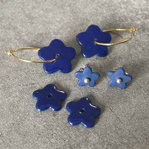 Perler til reringe, coboltbl (pris pr. st)